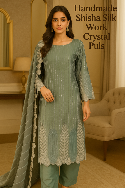 Shisha Silk Party Wear