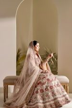 Crystal & Pearl Handmade Lehenga Choli - Image 3