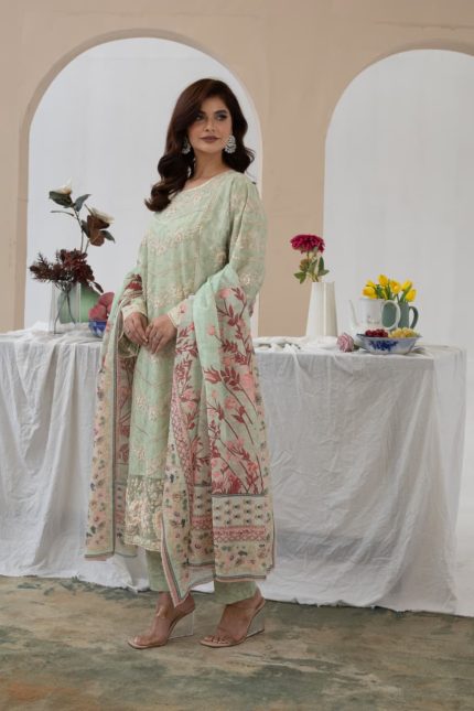 Cambric cotton 3piece