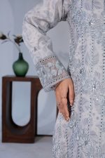 cambric 3piece embroided suit