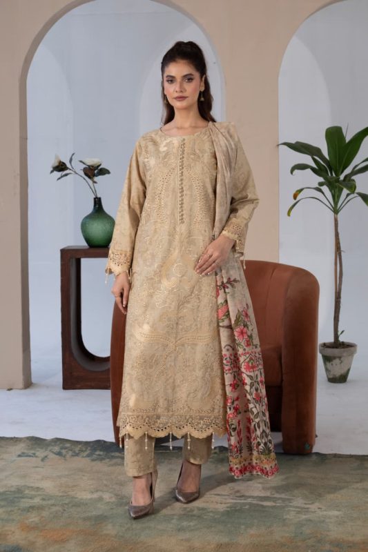 Cambric Embroided dress skin