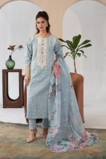 Cambric Cotton Embrioded 3piece