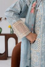 Cambric Cotton Embrioded 3piece