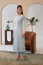 Cambric Cotton Embrioded 3piece