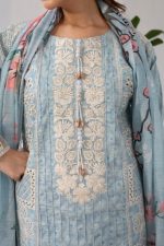 Cambric Cotton Embrioded 3piece