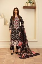 Midnight Blossom Cambric 3 Piece Suit