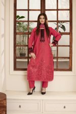 Cambric Embroidered 3-Piece