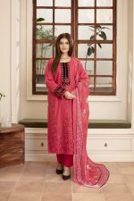 Cambric Embroidered 3-Piece