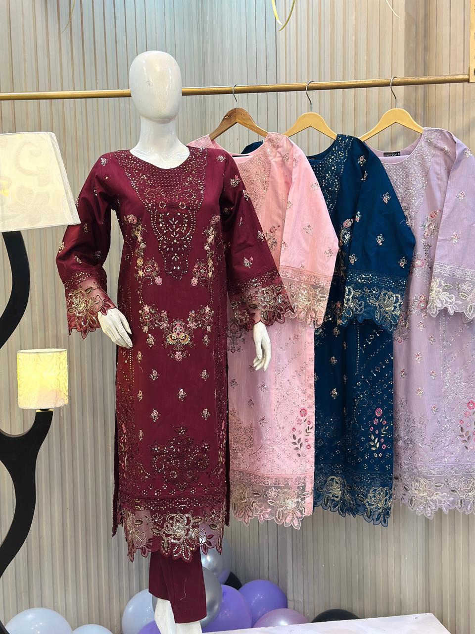 3 Piece Embroidered Khaddar Suit Premium Embroidered Khaddar 3 Piece