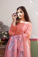 Coral Embroidered Cambric 3-Piece