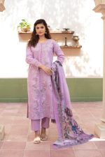 Lavender Embroidered Cambric 3pcs