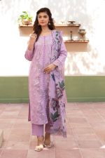 Lavender Embroidered Cambric 3pcs
