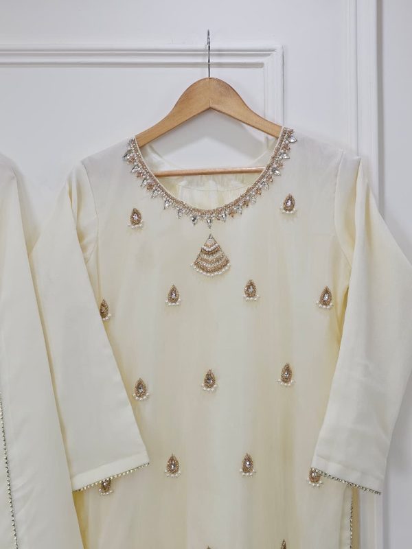 Ivory Silk Dress Handmade Cora Dabka