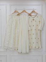 Ivory Silk Dress Handmade Cora Dabka