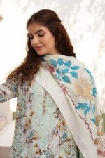 Cambric Cotton Embroidered 3-Piece