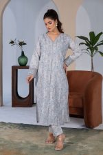 cambric 3piece embroided suit