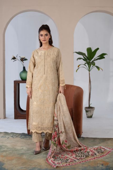 Cambric Embroided dress skin