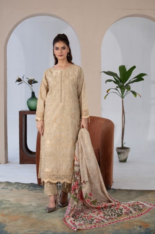 Cambric Embroided dress skin