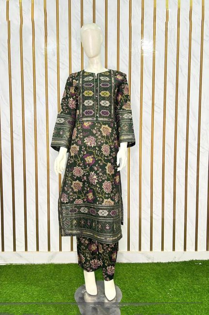 Khaddar Embroidered 3-Piece