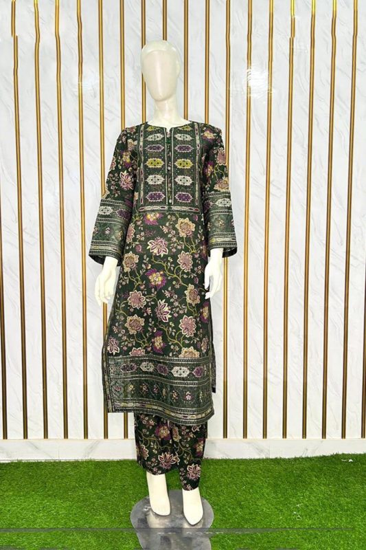 Khaddar Embroidered 3-Piece