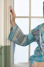 Winter Cambric Cotton 3-Piece – Turquoise