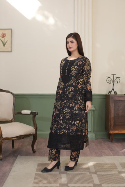 Winter Cambric Cotton 3-Piece Suit