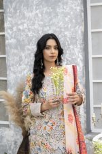 Floral Winter Cotraya 3 Piece Embroidered Suit