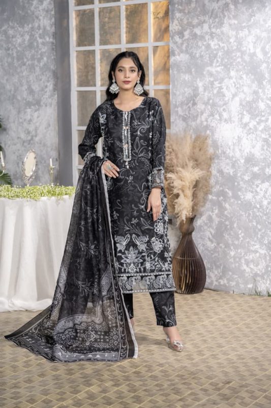 Cambric Cotton 3-Piece Winter Suit