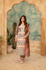 Smoky Mauve 3-Piece Embroidered Dress